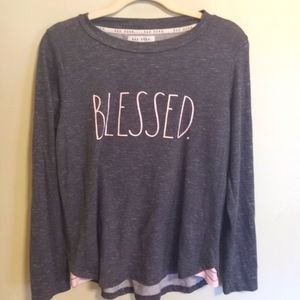 Rae Dunn ULTRA soft, Holiday Pullover show your gratitude~spiritual